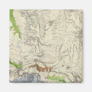 Imán Río verde de la hoja de ruta ferroviaria del Pac