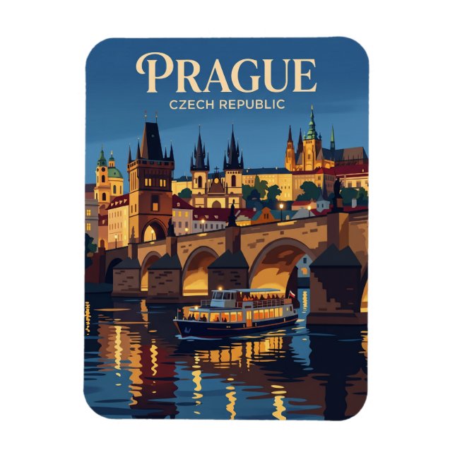 Imán Río Vltava República Checa (Vertical)