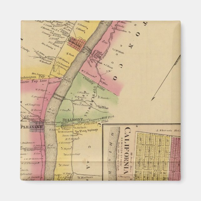 Imán Río y Valle del Alto Ohio (Frente)