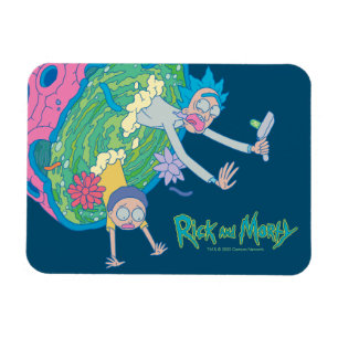 Imán RIQUEZA Y MORTY™ Abandonar el portal infectado