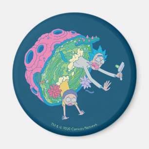 Imán RIQUEZA Y MORTY™ Abandonar el portal infectado
