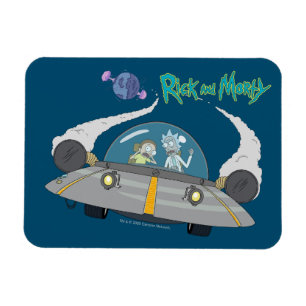 Imán RIQUEZA Y MORTY™ Desembarque En Barco Espacial