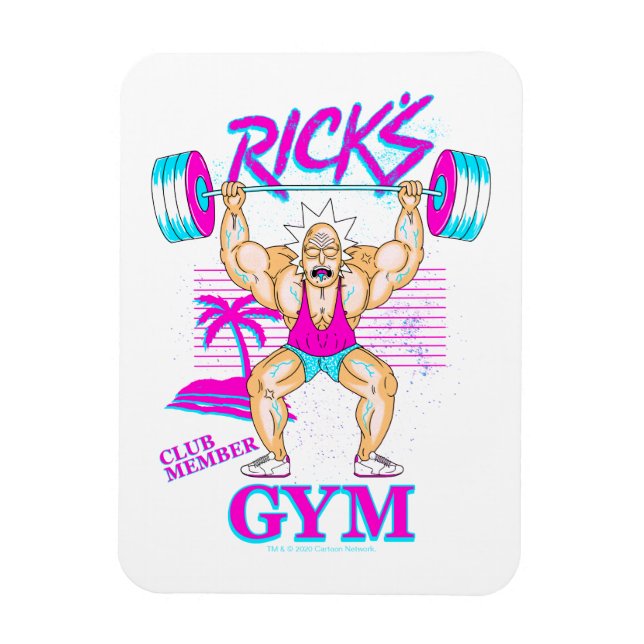 Imán RIQUEZA Y MORTY™| Miembro del Club Gimnasio de Ric (Vertical)