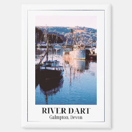 Imán River Dart, Galmpton Creek, Devon, Inglaterra