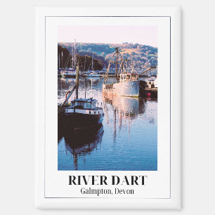 Imán River Dart, Galmpton Creek, Devon, Inglaterra