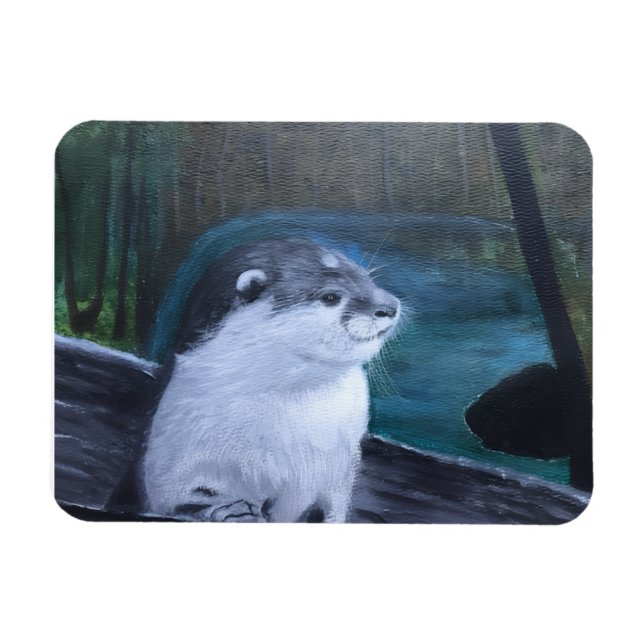 Imán River Otter flexible magnet (Horizontal)