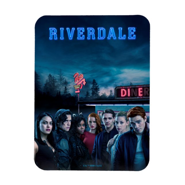 Imán Riverdale fuera del Poster Diner del Pop (Vertical)