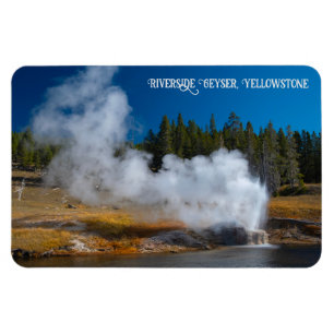 Imán Riverside Geyser Eruption Yellowstone