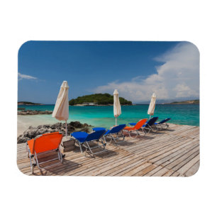 Imán Riviera albanesa, Ksamil, frente a la playa del pu