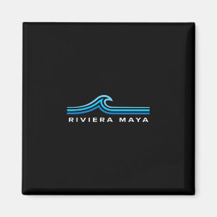 Imán Riviera Maya México Olas Vintage Hombres Mujeres N