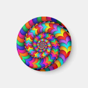 Imán rizado del espiral del arco iris de la bobin