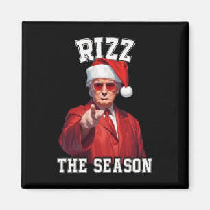 Imán Rizz La Temporada Funny Navidades de Trump Santa P