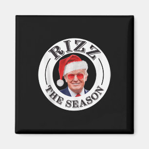Imán Rizz La Temporada Funny Navidades de Trump Santa P