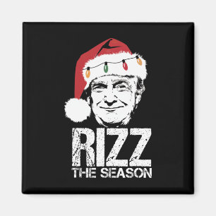 Imán Rizz La Temporada Funny Navidades de Trump Santa P