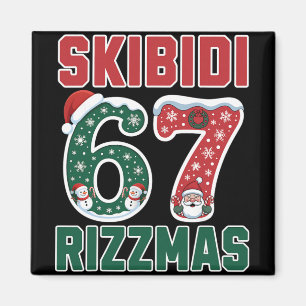 Imán Rizz Navidad 67 Xmas Divertido Gen Alpha Skibidi R