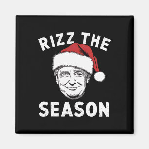 Imán Rizz The Season Funny Navidades de Trump Santa