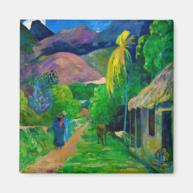 Imán Road in Tahiti, Gauguin (Frente)