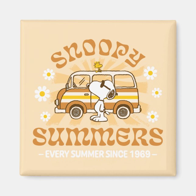 Imán Road Trippin | Peanuts Snoopy Summers (Frente)