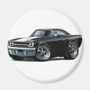 Imán Roadrunner 1970 Negro-Blanco