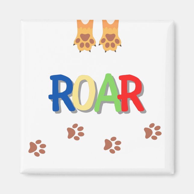 Imán Roar Square Magnet (Frente)