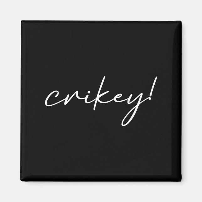 Imán Robert Irwin Crikey Meme Divertido  (Frente)