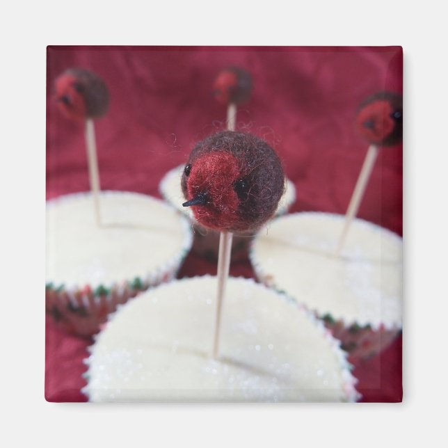 Imán Robin Cupcakes Magnet (Frente)