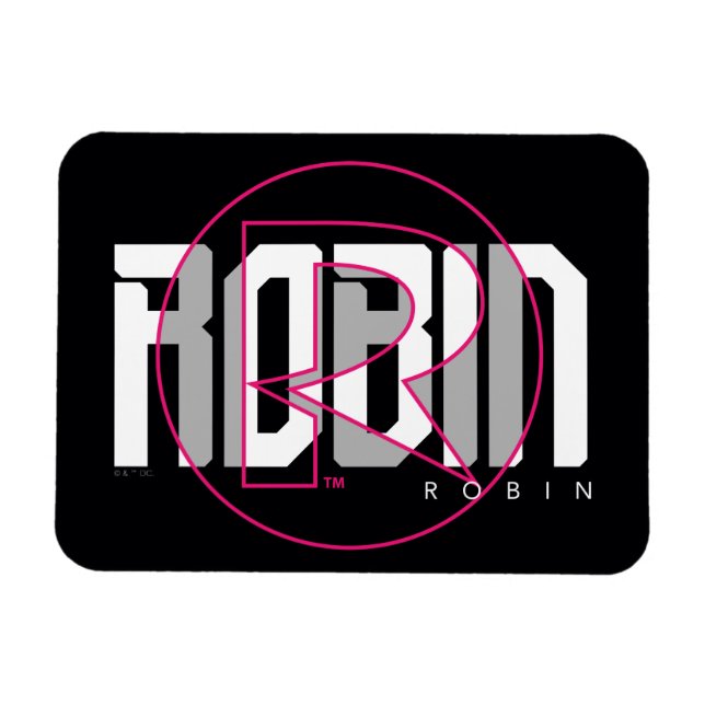 Imán Robin Hi-Tech Name Graphic (Horizontal)
