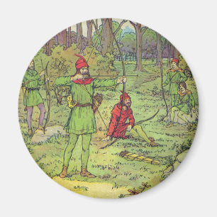 Imán Robin Hood en el bosque