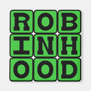 Imán Robin Hood, forajido heroico del bosque de Sherwoo