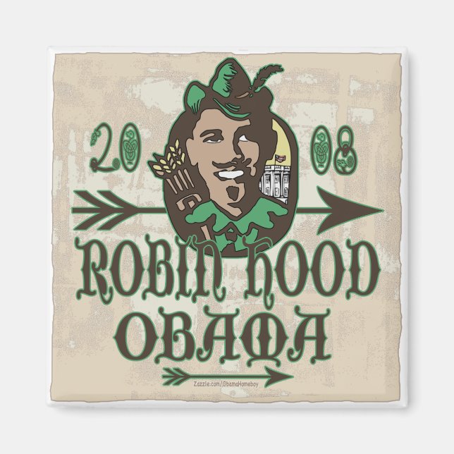 Imán Robin Hood Obama Magnet (Frente)