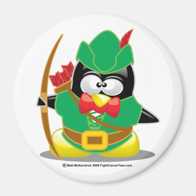 Imán Robin Hood Penguin (Frente)