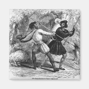 Imán Robin Hood y el Tanner con las barras de hierro