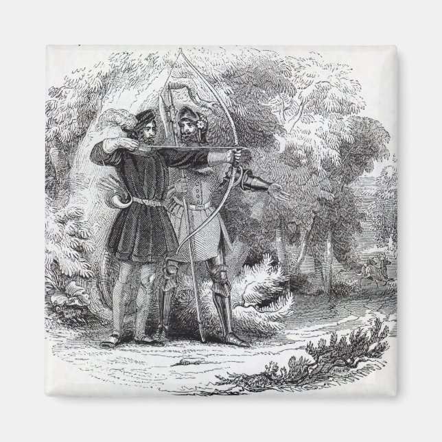 Imán Robin Hood y Little John (Frente)