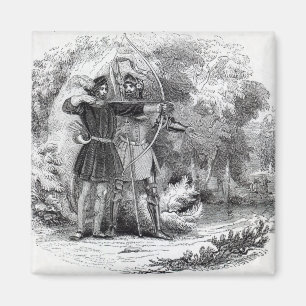 Imán Robin Hood y pequeño Juan