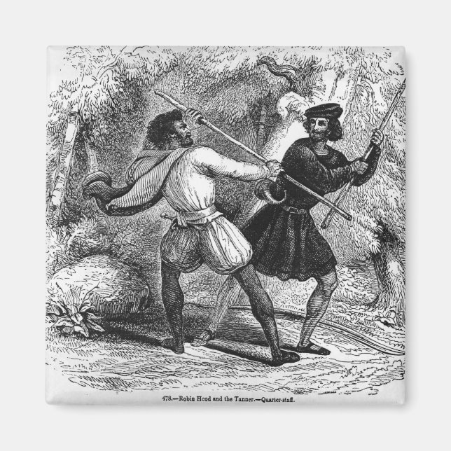 Imán Robin Hood y Tanner con cuartos de personal (Frente)