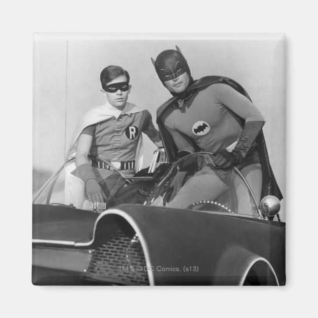 Imán Robin y Batman Standing en Batmobile (Frente)