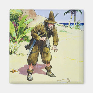 Imán Robinson Crusoe, de "píos en el pasado", publi