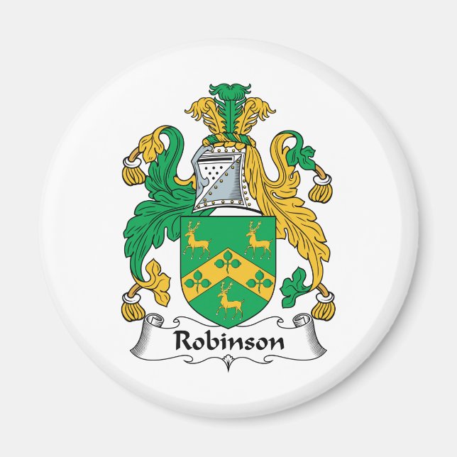 Imán Robinson Family Crest (Frente)