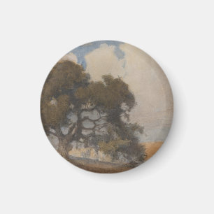 Imán Roble (1910) – Majestuosa acuarela vintage