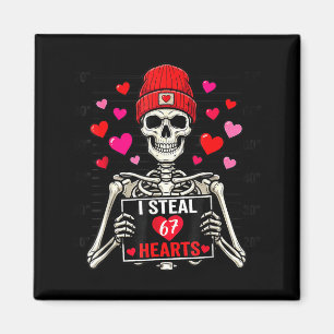 Imán Robo 67 Corazones Día de San Valentín 67 Meme 6 7 