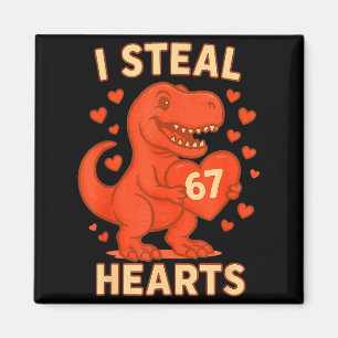Imán Robo 67 Corazones Día de San Valentín 67 Meme 6 7