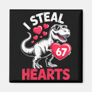 Imán Robo Corazones 67 Día de San Valentín 67 Meme 6 7 