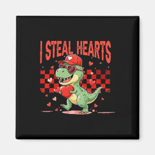 Imán Robo Corazones San Valentín Niños Dinosaurio Agarr