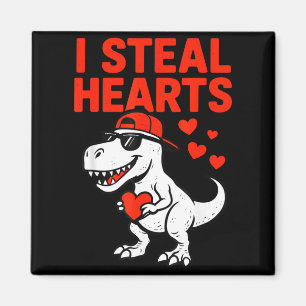 Imán Robo Corazones Trex Dino Bebe Niño Valentines Todd