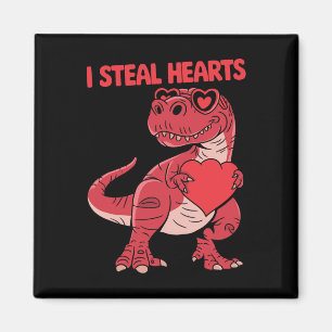 Imán Robo corazones Trex Dinosaurios Gles Valentine Day
