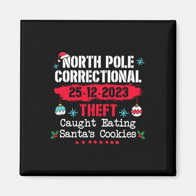 Imán Robo correccional del Polo Norte atrapado comiendo (Frente)