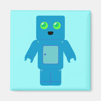 Imán Robot azul