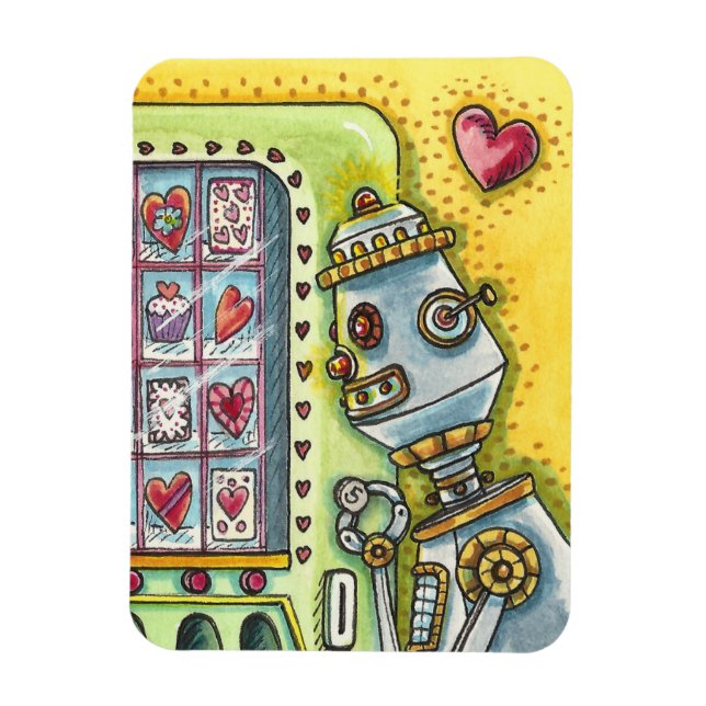 IMÁN ROBOT BUSCANDO AMOR, CORAZÓN DE MÁQUINA EXPENSATOR (Vertical)