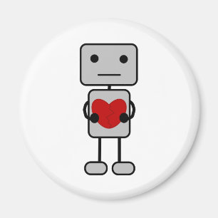 Imán Robot con corazón
