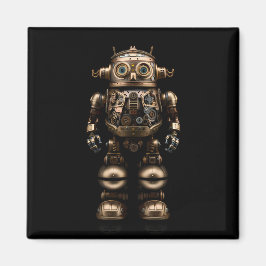 Imán Robot de estilo Steampunk mecánico pequeño